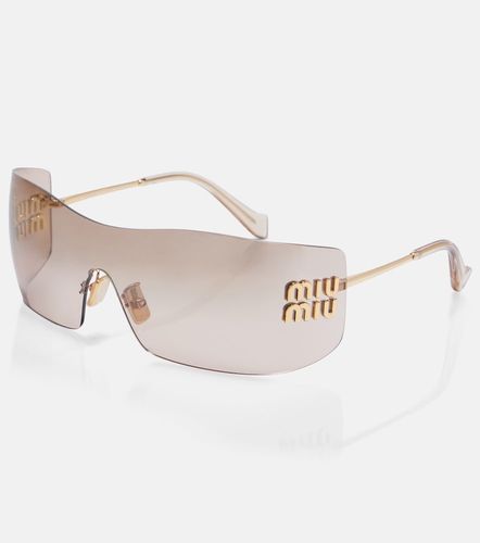 Miu Miu Aube shield sunglasses - Miu Miu - Modalova