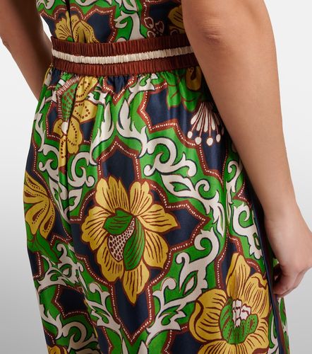 Liana printed silk satin palazzo pants - Alemais - Modalova