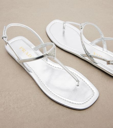 Prada Sandalen aus Metallic-Leder - Prada - Modalova