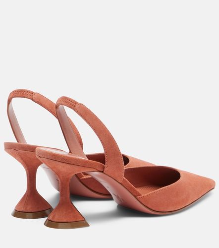 Holli suede slingback pumps - Amina Muaddi - Modalova