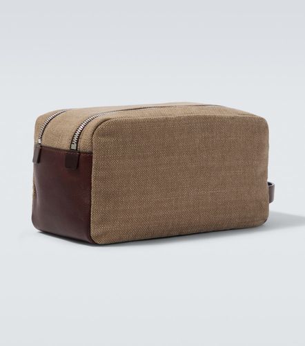 Leather-trimmed toiletry bag - Brunello Cucinelli - Modalova