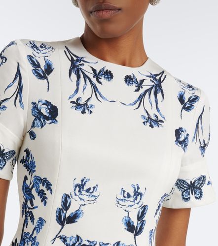 Abito midi in faille di misto cotone floreale - Erdem - Modalova