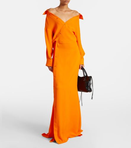 Off-Shoulder-Robe aus Seide - Balenciaga - Modalova
