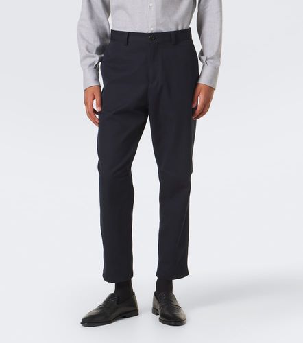 Pantaloni tapered in cotone e lana - Brunello Cucinelli - Modalova