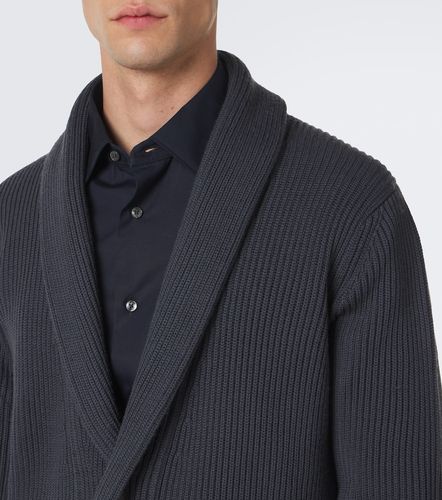 Ribbed-knit wool cardigan - Thom Sweeney - Modalova