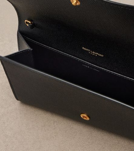 Uptown leather wallet on chain - Saint Laurent - Modalova