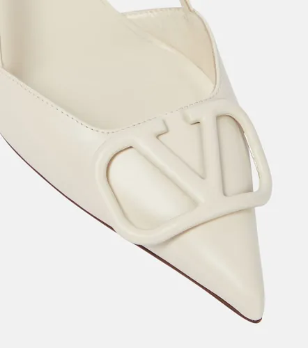 VLogo leather slingback pumps - Valentino Garavani - Modalova