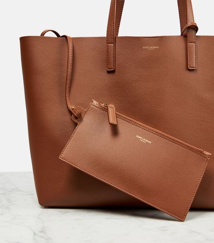 Shopping E/W leather tote bag - Saint Laurent - Modalova