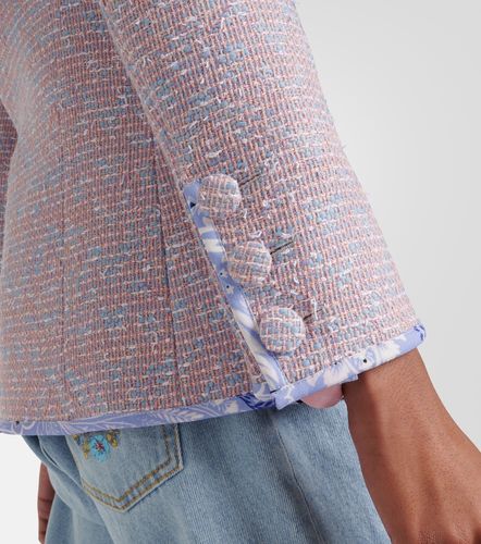 Checked wool-blend tweed jacket - Etro - Modalova