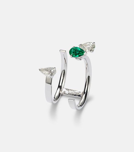 Anillo Serti sur Vide de oro de 18 ct con diamantes y esmeralda - Repossi - Modalova