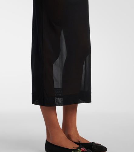 Abito lungo in mesh con cristalli - Simone Rocha - Modalova