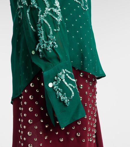 Camicia semitrasparente con paillettes - Dries Van Noten - Modalova