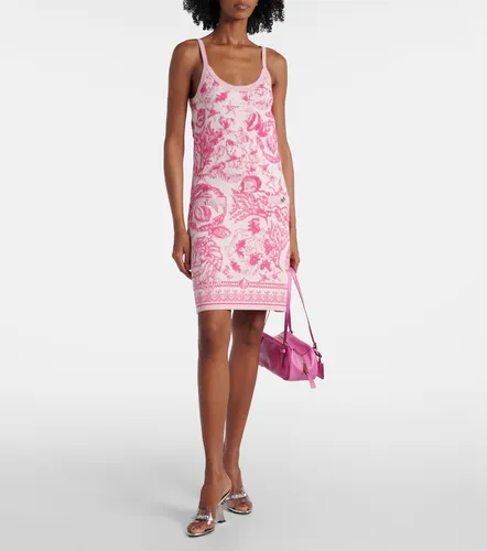 Abito corto Underwater Barocco in jacquard - Versace - Modalova