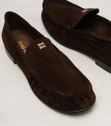 Miu Miu Suede loafers - Miu Miu - Modalova