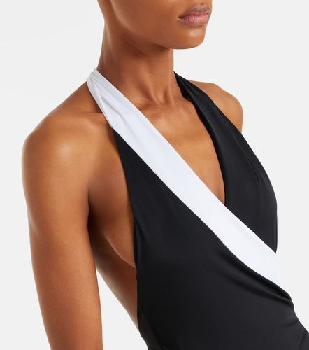 Costume intero con scollo all'americana - Balmain - Modalova