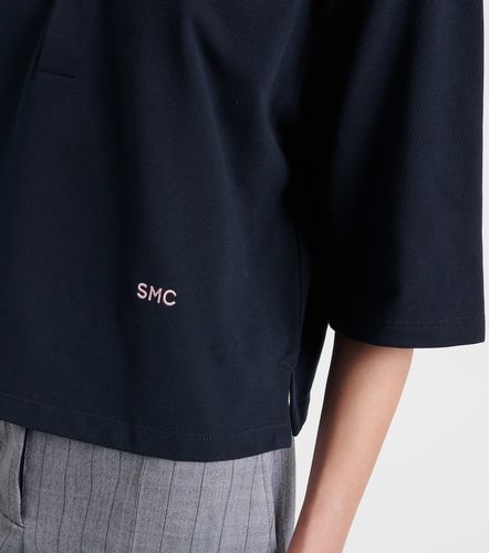 Polo cropped de piqué de algodón - Stella McCartney - Modalova