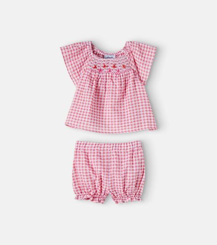 Bebé - set de top y shorts de algodón a cuadros - Tartine et Chocolat - Modalova