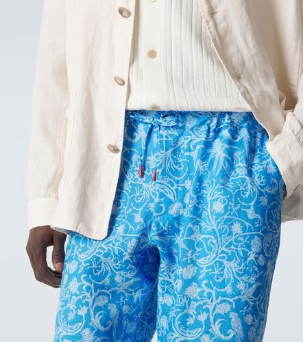 Kiton Printed linen pants - Kiton - Modalova