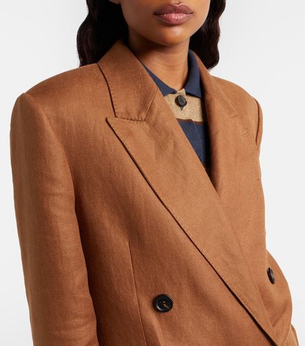 Blazer cruzado de lino - Brunello Cucinelli - Modalova