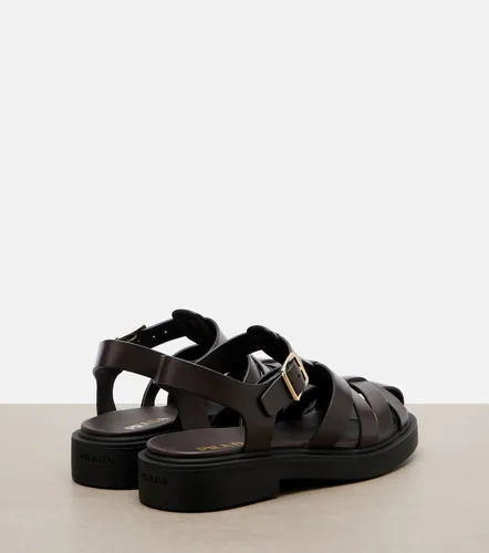 Prada Leather fisherman sandals - Prada - Modalova