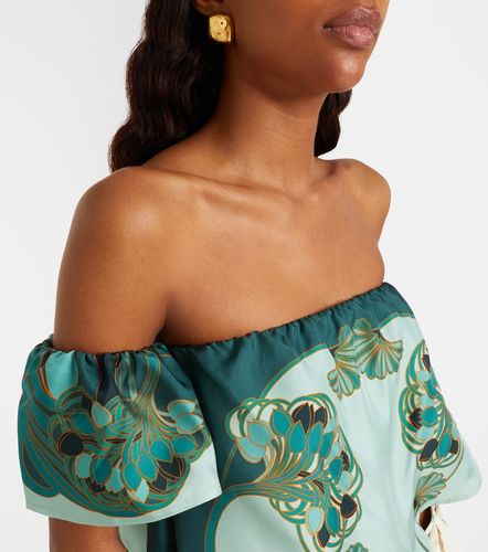 Sand Dollar printed silk top - La DoubleJ - Modalova