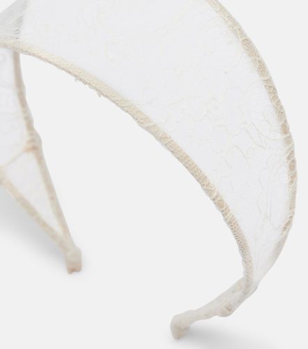 Diadema Thalia de seda y encaje - Jennifer Behr - Modalova
