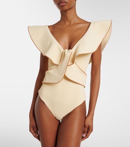 Costume intero con volant - Johanna Ortiz - Modalova