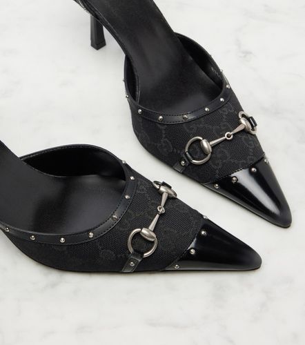 Pumps Savoy Horsebit GG aus Canvas - Gucci - Modalova