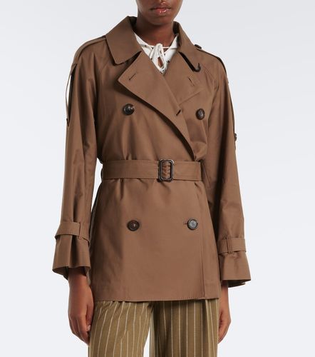 Gabardina cropped de sarga en mezcla de algodón - Max Mara - Modalova