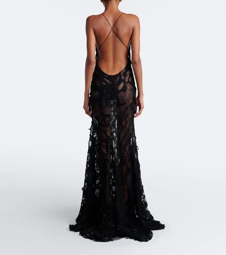 Vestido de fiesta de encaje - Roberto Cavalli - Modalova