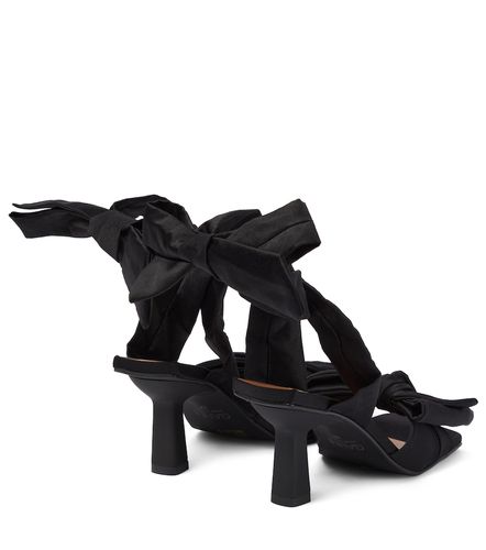 Ganni Bow-trimmed lace-up sandals - Ganni - Modalova