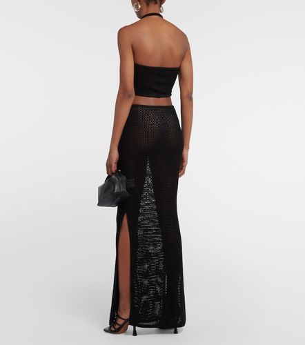 Cutout open-knit maxi dress - Aya Muse - Modalova