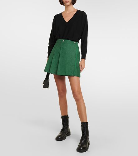 Plan C Pleated wool-blend miniskirt - Plan C - Modalova
