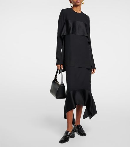Toteme Gonna midi in crêpe e satin - Toteme - Modalova
