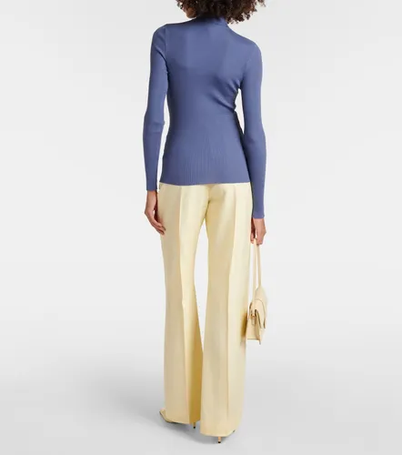 Ribbed-knit virgin wool turtleneck top - Wolford - Modalova
