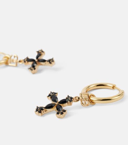 Orecchini a cerchio DG con cristalli - Dolce&Gabbana - Modalova