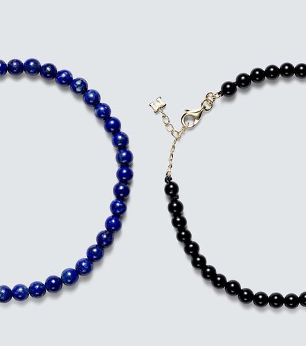 Set di 2 bracciali in oro 14kt con lapislazzuli e onice - Mateo - Modalova