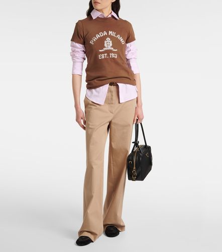 Collapse Re-Nylon suede-trimmed sneakers - Prada - Modalova