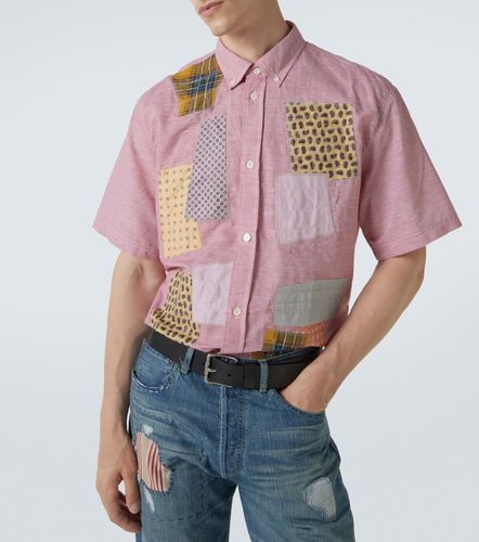 Camicia da bowling in lino e cotone patchwork - Junya Watanabe - Modalova