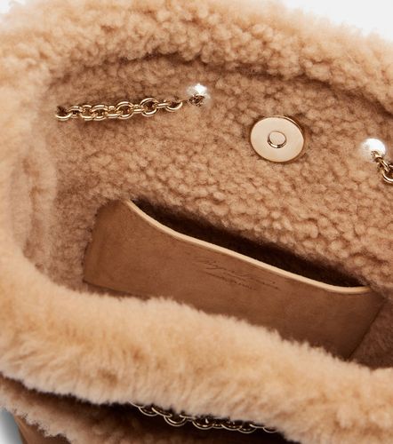 Tres Vivier suede and shearling backpack - Roger Vivier - Modalova