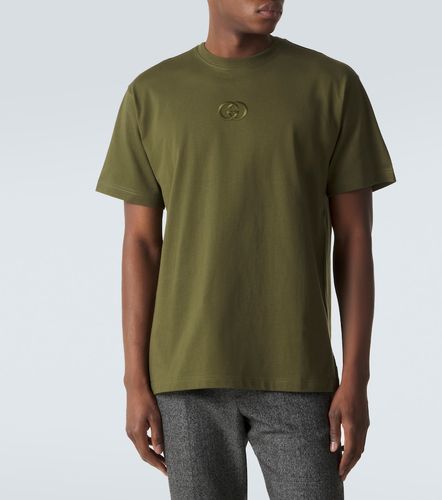 Camiseta de jersey de algodón con GG - Gucci - Modalova