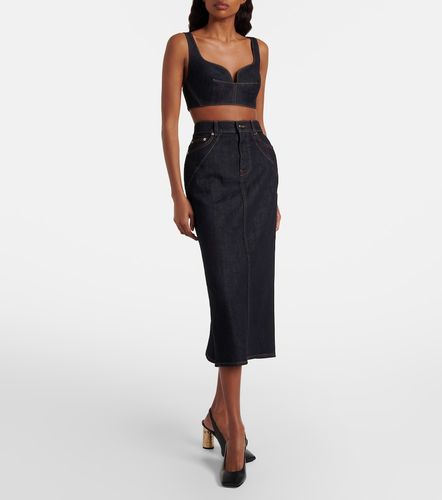 Givenchy Gonna midi in denim - Givenchy - Modalova