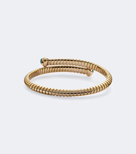 Bracciale rigido Trisolina Dolce in 18kt con smeraldi e diamanti - Marina B - Modalova