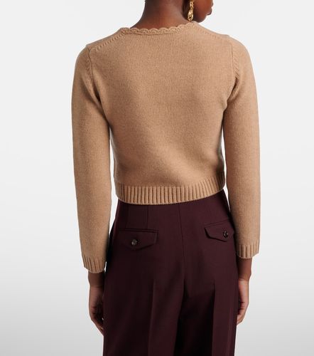 Chloé Pullover in lana e cashmere con logo - Chloe - Modalova