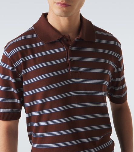 Moncler Polo de algodón a rayas - Moncler - Modalova