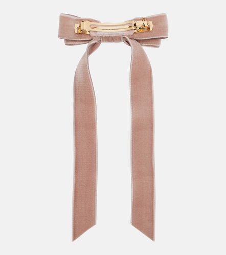 Fermacapelli in velluto con logo - Miu Miu - Modalova