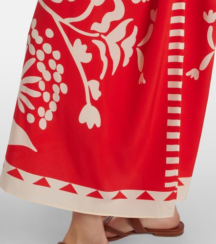 Holi belted printed silk kaftan - Eres - Modalova