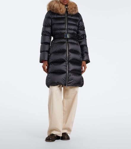 Leersies shearling-trimmed down coat - Moncler - Modalova
