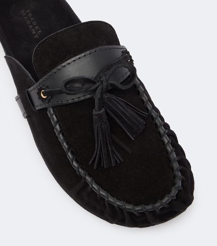 Malvin leather-trimmed suede mules - Isabel Marant - Modalova