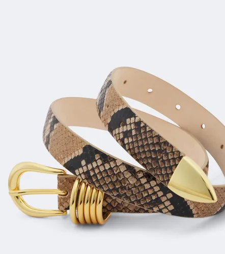 Hollyhock snake-effect leather belt - Dehanche - Modalova